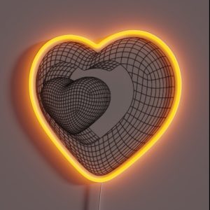 Cyber Heart RGB Neon Sign
