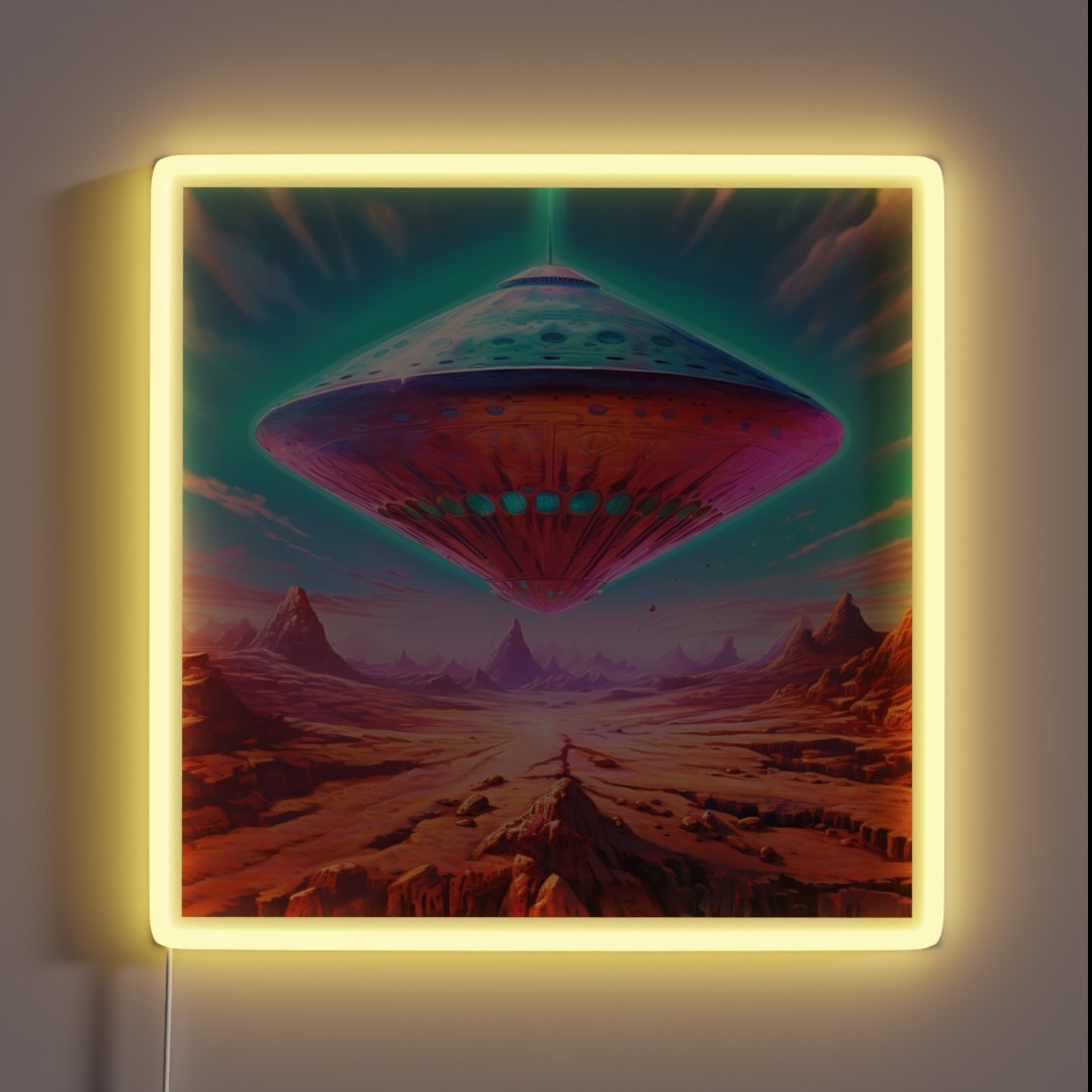 Cybercore UFO RGB Neon Sign Cybercore UFO RGB Neon Sign