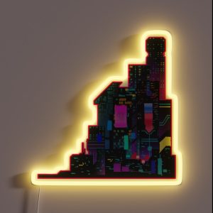 Cyberpunk City RGB Neon Sign