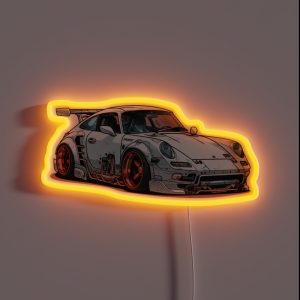 Cyberpunk Porsche RGB Neon Sign Cyberpunk Porsche RGB Neon Sign