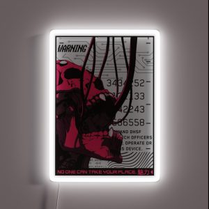 Cyberpunk Skull Glitch Cyborg RGB Neon Sign Cyberpunk Skull Glitch Cyborg RGB Neon Sign