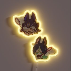 Cyno Tighnari Chibi Cute Genshin Impact Sumeru RGB Neon Sign Cyno Tighnari Chibi Cute Genshin Impact Sumeru RGB Neon Sign