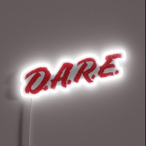 D A R E RGB Neon Sign D A R E RGB Neon Sign