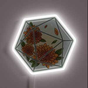 D20 Chrysanthemum RGB Neon Sign