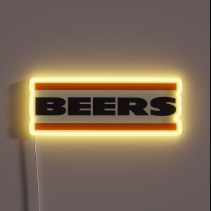 Da Beers Chicago Bears RGB Neon Sign Da Beers Chicago Bears RGB Neon Sign