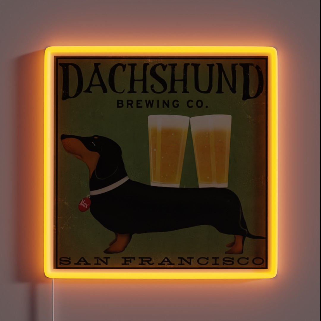 Dachshund Brewing Co RGB Neon Sign Dachshund Brewing Co RGB Neon Sign