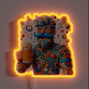 Dad S Delightful Brewmaster RGB Neon Sign