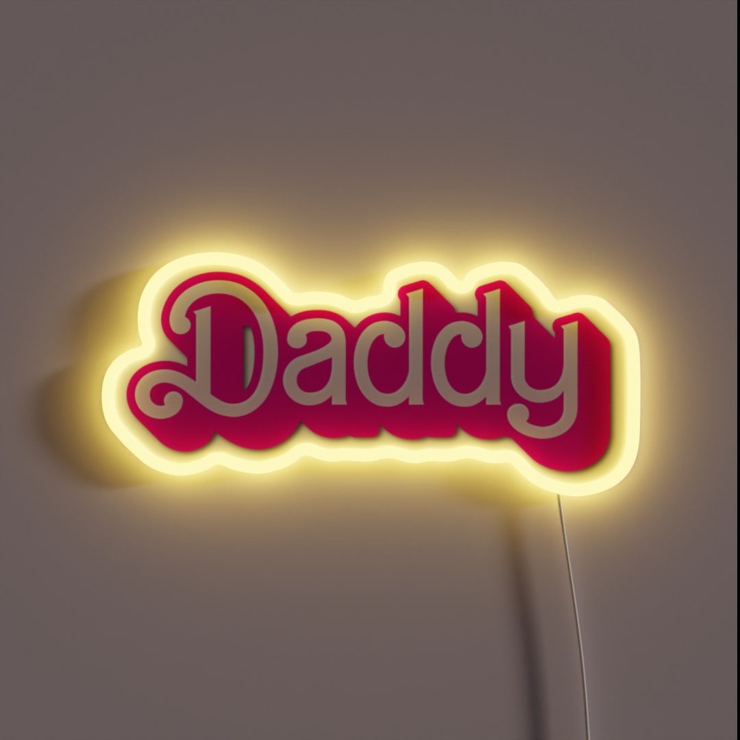 Daddy Barbie Pink RGB Neon Sign Daddy Barbie Pink RGB Neon Sign
