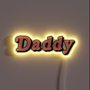 DADDY RGB Neon Sign DADDY RGB Neon Sign