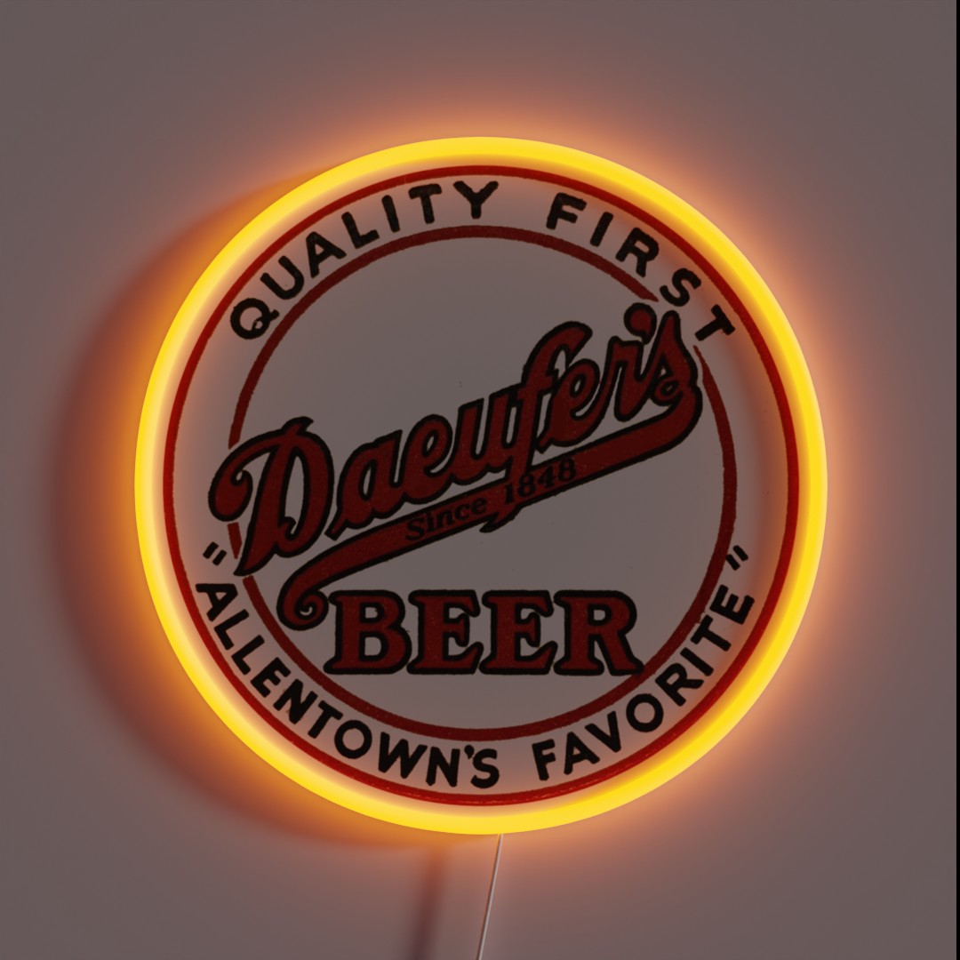 Daeufer S Beer Quality First Allentown S RGB Neon Sign Daeufer S Beer Quality First Allentown S RGB Neon Sign