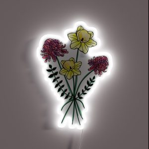 Daffodilandchrysanthemum RGB Neon Sign