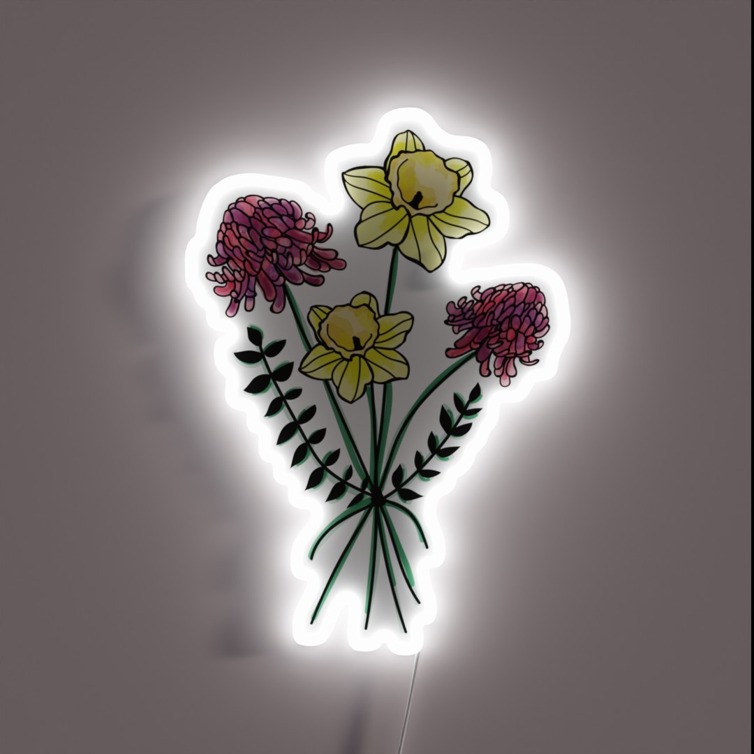 Daffodilandchrysanthemum RGB Neon Sign Daffodilandchrysanthemum RGB Neon Sign