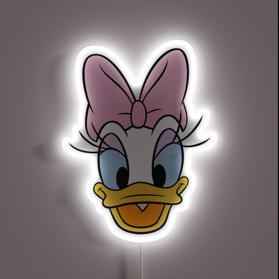 Daisy Duck Big Face RGB Neon Sign Daisy Duck Big Face RGB Neon Sign