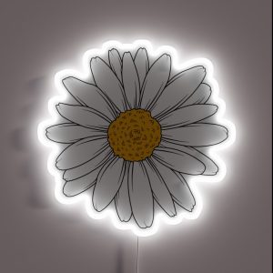 Daisy Flower RGB Neon Sign