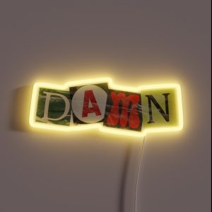 Damn Ransom Note RGB Neon Sign