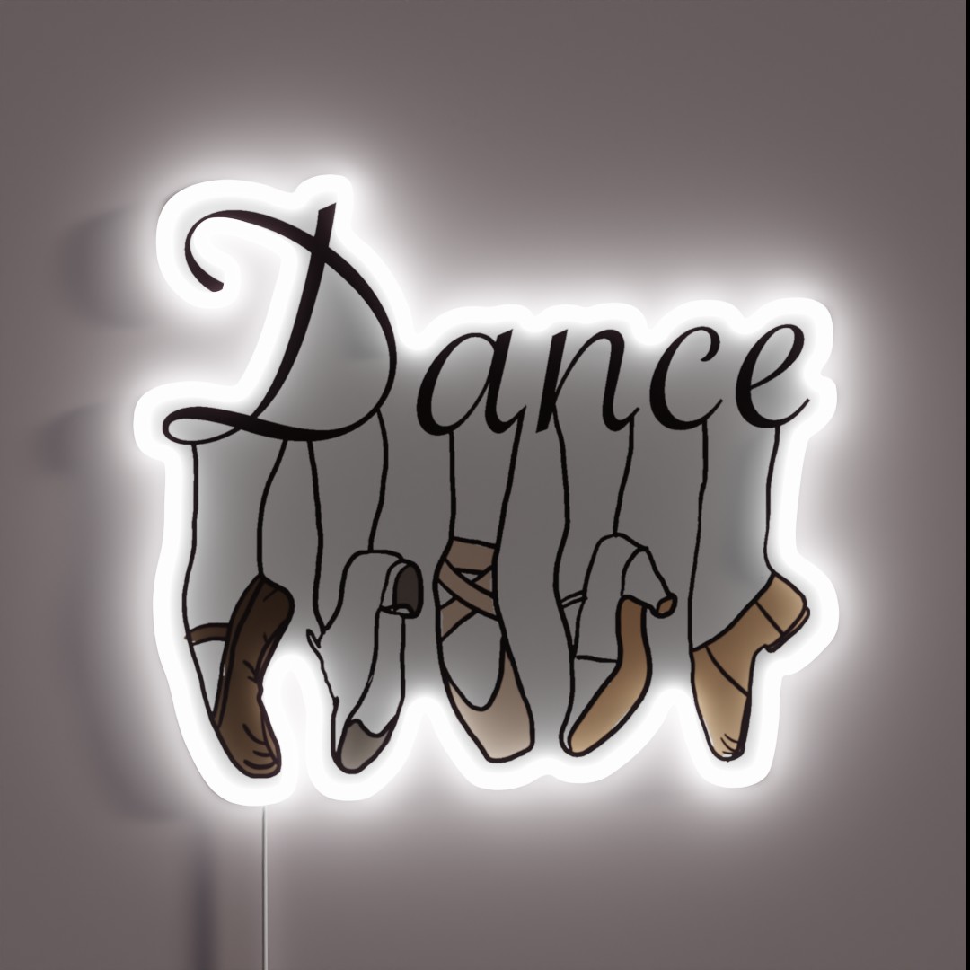 Dance Shoes RGB Neon Sign Dance Shoes RGB Neon Sign