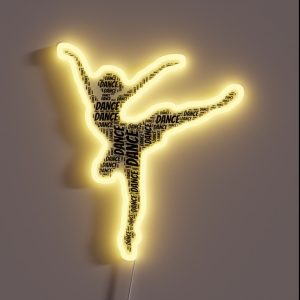 DANCE TYPOGRAPHY POSTER RGB Neon Sign