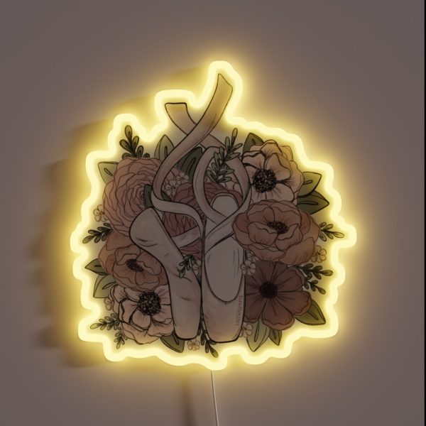 Dancer Florals RGB Neon Sign