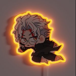 Dandadan Ken Takakura Ken Okarun Chibi RGB Neon Sign