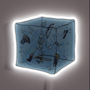 Dandd Gelatinous Cube RGB Neon Sign
