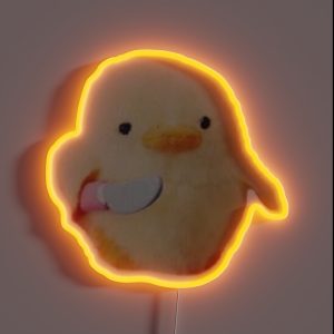 Dangerous Duck With Knife RGB Neon Sign Dangerous Duck With Knife RGB Neon Sign