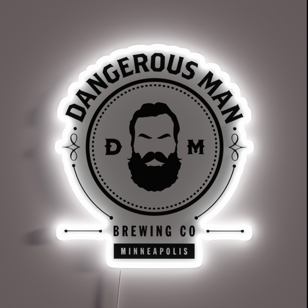 Dangerous Man Brewing Company RGB Neon Sign Dangerous Man Brewing Company RGB Neon Sign