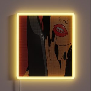 Dangerous Woman Comic Style RED RGB Neon Sign