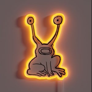 Daniel Johnston Frog Hi How Are You RGB Neon Sign Daniel Johnston Frog Hi How Are You RGB Neon Sign