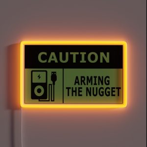 Dank Pods Caution Sign RGB Neon Sign