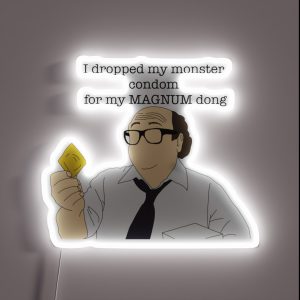 Danny Devito Magnum Condom Meme RGB Neon Sign