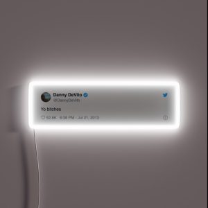 Danny Devito Tweet RGB Neon Sign