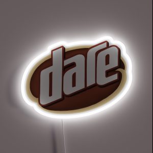 Dare Iced Coffee Logo RGB Neon Sign