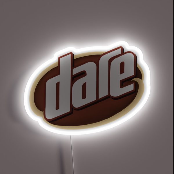 Dare Iced Coffee Logo RGB Neon Sign