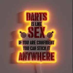 Darts Dart Player RGB Neon Sign