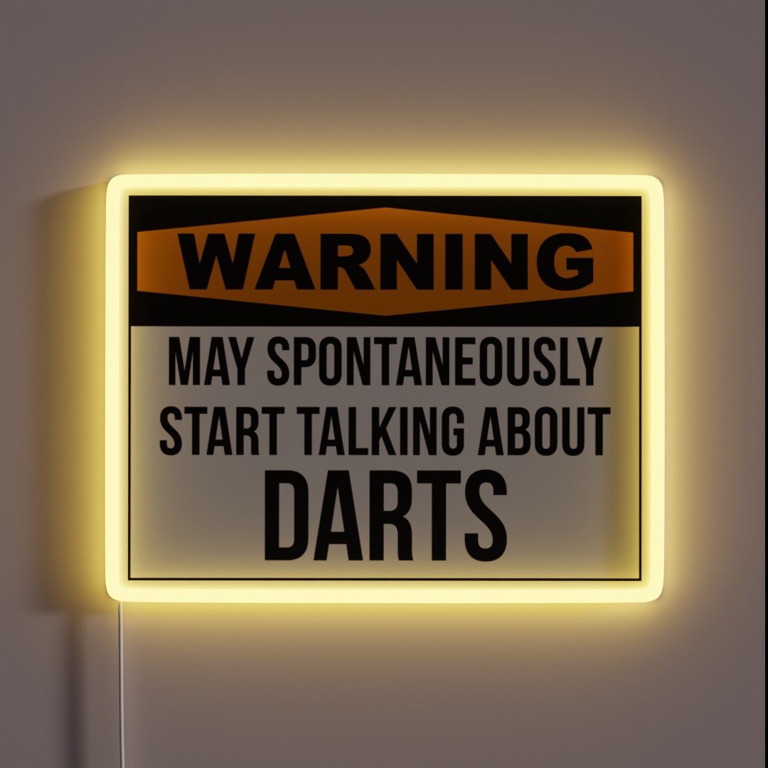 Darts Quote RGB Neon Sign Darts Quote RGB Neon Sign