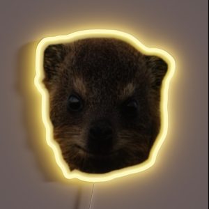 Dassie Rock Hyrax Face RGB Neon Sign Dassie Rock Hyrax Face RGB Neon Sign