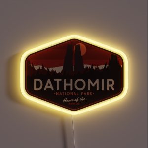 Dathomir National Park Home Of The Rancor RGB Neon Sign