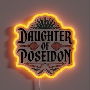 Daughter Of Poseidon Mythical Ocean Goddess RGB Neon Sign