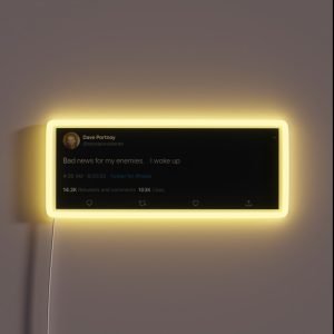 Dave Portnoy Tweet RGB Neon Sign