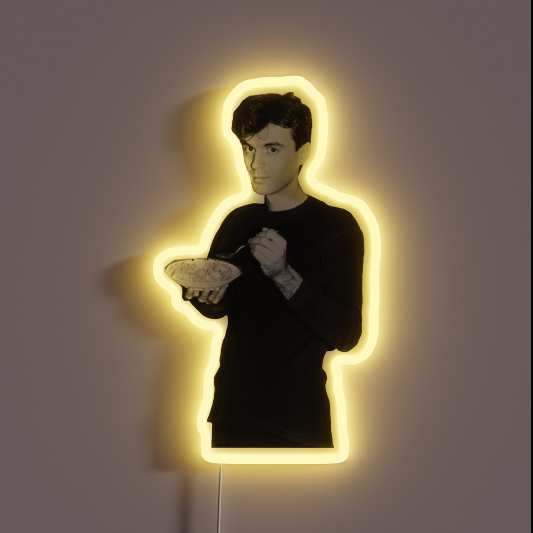 David Byrne Talking Heads Bandw Transparent RGB Neon Sign David Byrne Talking Heads Bandw Transparent RGB Neon Sign