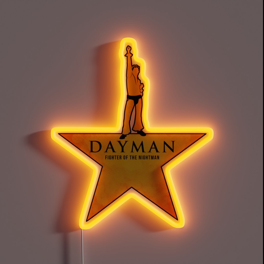 Dayman Fighter Of The Nightman RGB Neon Sign Dayman Fighter Of The Nightman RGB Neon Sign