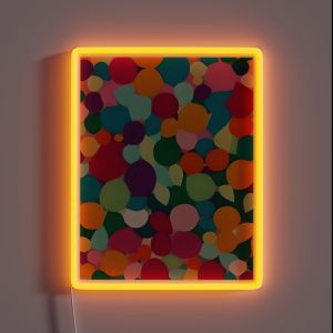 Dazzling Kaleidoscope A Colorful Pattern Design RGB Neon Sign