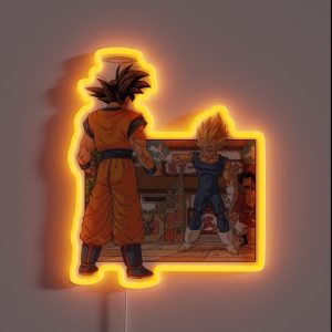 DBZ Battle Scenes Goku V Vegeta RGB Neon Sign DBZ Battle Scenes Goku V Vegeta RGB Neon Sign