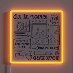 De La Porta And Cameron RGB Neon Sign