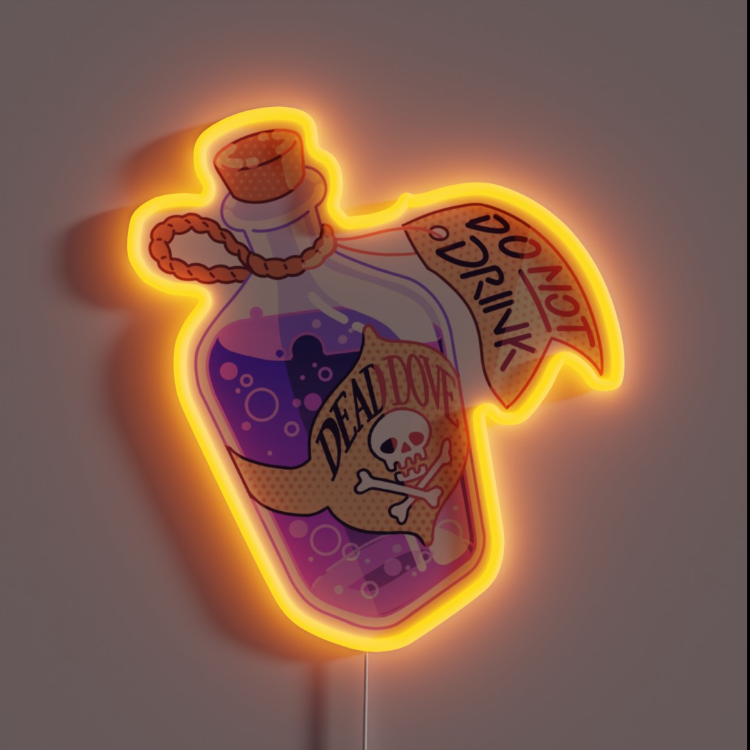 Dead Dove DO NOT DRINK OR EAT Fanfic Cafe Tags RGB Neon Sign Dead Dove DO NOT DRINK OR EAT Fanfic Cafe Tags RGB Neon Sign