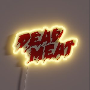 Dead Meat Youtube Logo Transparent RGB Neon Sign