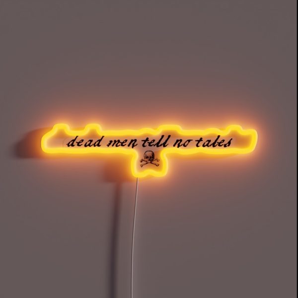 Dead Men Tell No Tales RGB Neon Sign