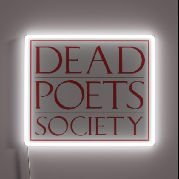 Dead Poets Society Logo RGB Neon Sign
