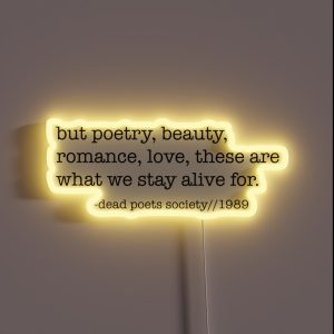 Dead Poets Society RGB Neon Sign