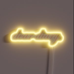 Dear Diary RGB Neon Sign